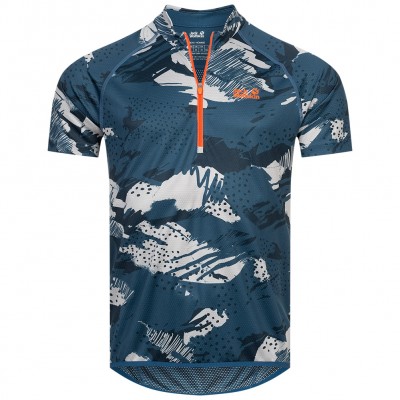 jack,wolfskin,tourer,halfzip,men,cycling,top