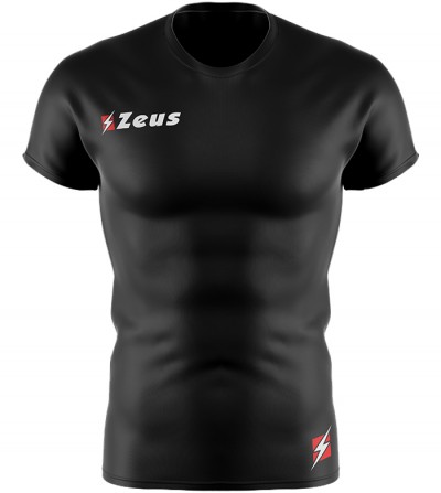 мъжки,облекла,за,бягане,zeus,fisiko,baselayer,short,sleeved,sports,top,black