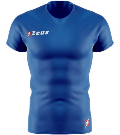 мъжки,облекла,за,бягане,zeus,fisiko,baselayer,short,sleeved,sports,top,blue