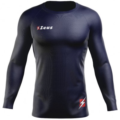 мъжки,облекла,за,бягане,zeus,fisiko,baselayer,top,long,sleeved,compression,shirt,navy