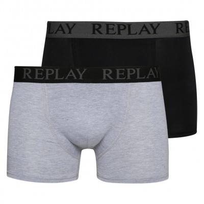 мъжки,боксерки,мъжко,бельо,replay,boxer,style,cuff,logo,men,boxer,shorts,pack,of,2