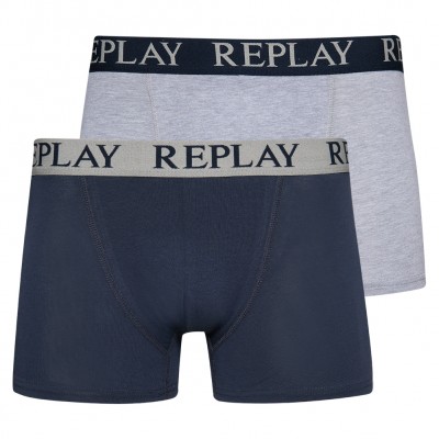 мъжки,боксерки,мъжко,бельо,replay,boxer,style,cuff,logo,men,boxer,shorts,pack,of,2
