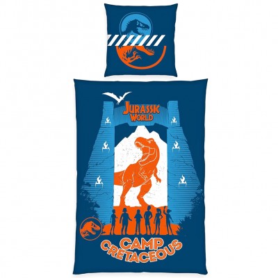 jurassic,world,bedlinen,set,135,x,200,cm,+,80,x,80,cm