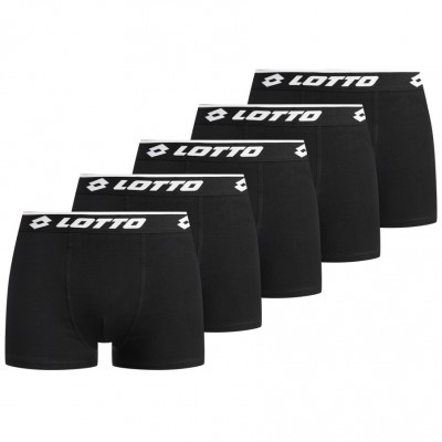 мъжки,боксерки,мъжко,бельо,lotto,retro,men,boxer,shorts,pack,of,5,black
