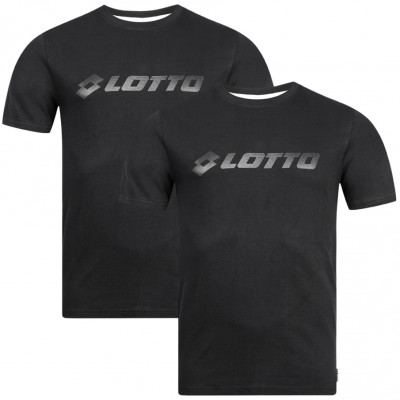 мъжка,тениска,мъжки,тениски,lotto,duo,men,t,shirt,pack,of,2,black