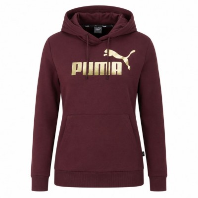 дамски,суичър,дамски,горнища,с,качулка,puma,ess+,metallic,logo,women,hoody