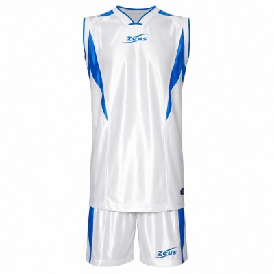 къси,панталони,детски,потници,баскетболни,потници,zeus,kit,sante,basketball,jersey,+,shorts,bianco,royal,blue