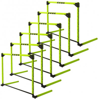 всичкото,фитнес,оборудване,zeus,adjustable,training,hurdles,height,10,60,cm,pack,of,6