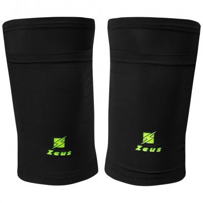 футболни,кори,zeus,shin,guards,compression,sleeves,black