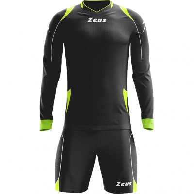 вратарски,ръкавици,и,облекло,всички,футболни,облекла,zeus,paros,goalkeeper,kit,long,sleeved,jersey,with,shorts,black,neon,yellow