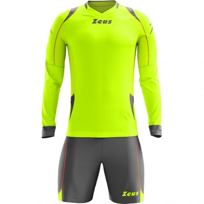 вратарски,ръкавици,и,облекло,всички,футболни,облекла,zeus,paros,goalkeeper,kit,long,sleeved,jersey,with,shorts,neon,yellow