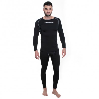 "kirkjubØur®,""hafjall"",herren,thermounterwäsche,set,2,tlg.,schwarz"