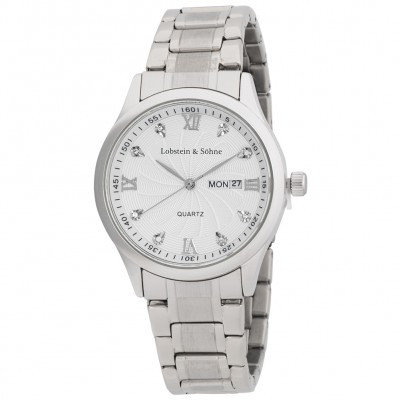 lobstein,&,söhne®,leopold,clock,silver,white