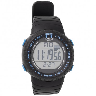 leandro,lido,vescia,unisex,sports,watch,black,blue