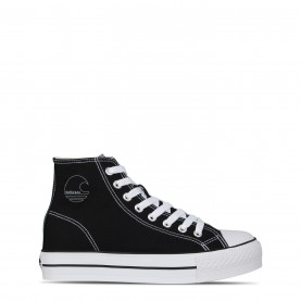 soulcal,canvas,high,top,platform,trainers,womens,black,white