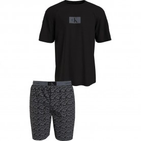 calvin,klein,000nm2431e,short,sleeve,pyjama,tiny,black,top,tree,frog,prt,trblnce,(black)