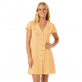rip,curl,san,carlos,button,mini,short,sleeve,short,dress,mango,(yellow)