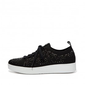 маратонки,fitflop,rally,ombre,crystal,knit,trainers,black