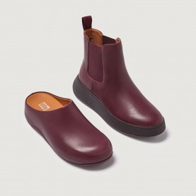 Обувки FitFlop F-Mode Leather Flatform Chelsea Boots - Purple обувки,дамски,боти,fitflop,f,mode,leather,flatform,chelsea,boots,purple