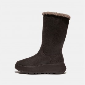 обувки,дамски,боти,fitflop,f,mode,shearling,flatform,calf,boots,brown