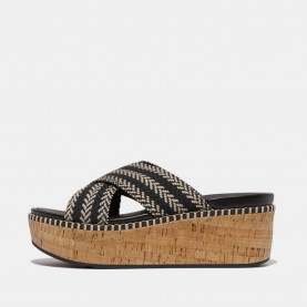 fitflop,eloise,wedge,cross,sliders,black
