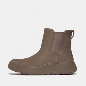 обувки,дамски,боти,fitflop,f,mode,suede,flatform,chelsea,boots,grey