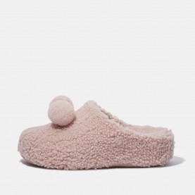 чехли,fitflop,shuv,pom,pom,clogs,beige