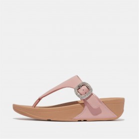 сандали,fitflop,lulu,crystal,buckle,leather,toe,post,sandals,beige