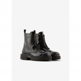 обувки,дамски,боти,armani,exchange,ankle,boots,black