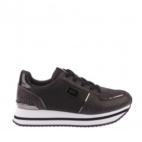 кецове,на,платформа,dkny,davie,lace,up,wedge,trainers,brown