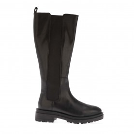 Обувки Dune London Tenley Elasticated Leather Knee-High Boots - Black обувки,дамски,боти,dune,london,tenley,elasticated,leather,knee,high,boots,black