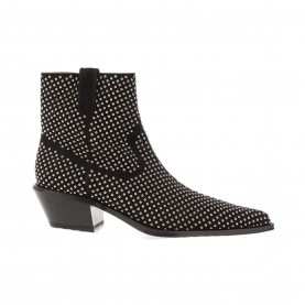 Обувки Off White Stud Texas Ankle Boots - Black Silver обувки,off,white,stud,texas,ankle,boots,black,silver