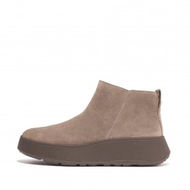 обувки,дамски,боти,fitflop,f,mode,suede,flatform,zip,ankle,boots,grey