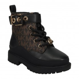 Обувки MICHAEL MICHAEL KORS Kids Biker Boots - Brown/Black обувки,michael,michael,kors,kids,biker,boots,brown,black