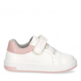 Детски маратонки Calvin Klein Jeans Infants Low Top Court Trainers - Wht/Pnk X134 детски,маратонки,calvin,klein,jeans,infants,low,top,court,trainers,wht,pnk,x134