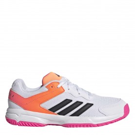 Adidas Netcourt K Ch99 - wht/Carbon/pnk детски,маратонки,за,футбол,на,закрито,детски,маратонки,нетбол,adidas,netcourt,k,ch99,wht,carbon,pnk