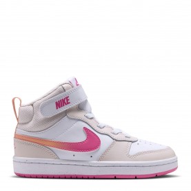 Детски обувки Nike Court Borough Mid 2 Little Kids Shoes - Phantom/Pink детски,обувки,детски,маратонки,nike,court,borough,mid,2,little,kids,shoes,phantom,pink