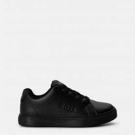 Boss Logo Court Ch00 - Black/Black маратонки,за,училище,ученически,обувки,детски,маратонки,boss,logo,court,ch00,black,black