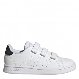 Детски маратонки Adidas Advantage Cf C Court Trainers Unisex Kids - Wht/Black/Slvr детски,маратонки,разпродажба,adidas,детски,маратонки,за,закрито,и,корт,детски,маратонки,adidas,advantage,cf,c,court,trainers,unisex,kids,wht,black,slvr