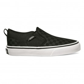 юношески,маратонки,детски,маратонки,vans,asher,check,trainers,juniors,black,black