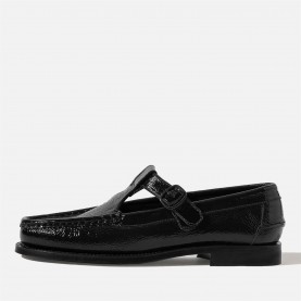 ученически,обувки,дамски,маратонки,hereu,alber,crinkled,glossy,leather,flats,black