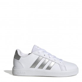 Adidas GRAND COURT 2.0 K - Wht/Msilve детски,маратонки,за,закрито,и,корт,детски,маратонки,adidas,grand,court,2.0,k,wht,msilve