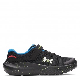 Детски маратонки Under Armour Surge 4 AC Running Shoes Unisex Childrens - Black/Yellow детски,маратонки,маратонки,за,училище,ученически,обувки,разпродажба,under,armour,детски,маратонки,маратонки,за,бягане,under,armour,surge,4,ac,running,shoes