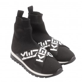 Детски маратонки KENZO Logo Trainers Childrens - Black детски,маратонки,маратонки,за,училище,ученически,обувки,kenzo,logo,trainers,childrens,black