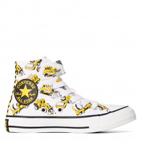 Маратонки Converse Kids Chuck Taylor All Star Con Canvas High-Top Trainers - 102-White/Bla маратонки,детски,маратонки,converse,kids,chuck,taylor,all,star,con,canvas,high,top,trainers,102,white,bla