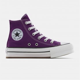 Маратонки Converse Kids' Chuck Taylor All Star Eva Canvas High-Top Trainers - 501-Blackberr маратонки,детски,летни,маратонки,и,платнени,обувки,маратонки,за,училище,ученически,обувки,кецове,за,училище,разпродажба,converse,детски,обувки,от,текстил,д