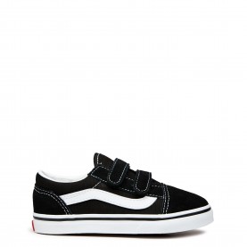 детски,обувки,vans,old,skool,velcro,shoes,infants,black,white
