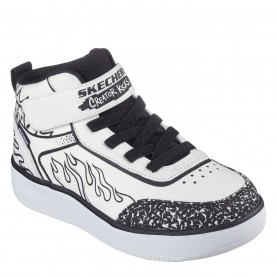 детски,високи,кецове,разпродажба,skechers,детски,маратонки,skechers,high,top,gore,&amp;,strap,sneaker,low,top,trainers,unisex,kids,white,black