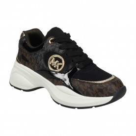 Маратонки MICHAEL MICHAEL KORS Kids' Cushioned Trainers - Brown/Black маратонки,michael,michael,kors,kids',cushioned,trainers,brown,black