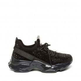 Маратонки STEVE MADDEN Girls' Maxima Crystal Low-Top Heritage Runners - Black маратонки,маратонки,за,училище,ученически,обувки,steve,madden,girls',maxima,crystal,low,top,heritage,runners,black